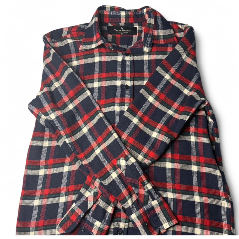 Tasso Elba Men's Red Plaid Shirt